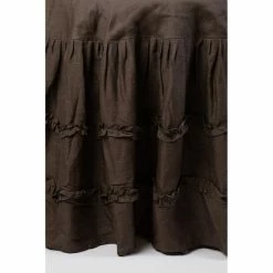 Cheap 🥰 Cottage Home Petite Ruffle Linen Round Tablecloth Steel Blue 👍 -Cottage Home Shop unnamed file 1022
