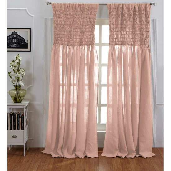 New π Cottage Home Ruthie Linen Curtain Steel Blue π 5 New π Cottage Home Ruthie Linen Curtain Steel Blue π - Image 3