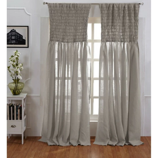 New π Cottage Home Ruthie Linen Curtain Steel Blue π 6 New π Cottage Home Ruthie Linen Curtain Steel Blue π - Image 4