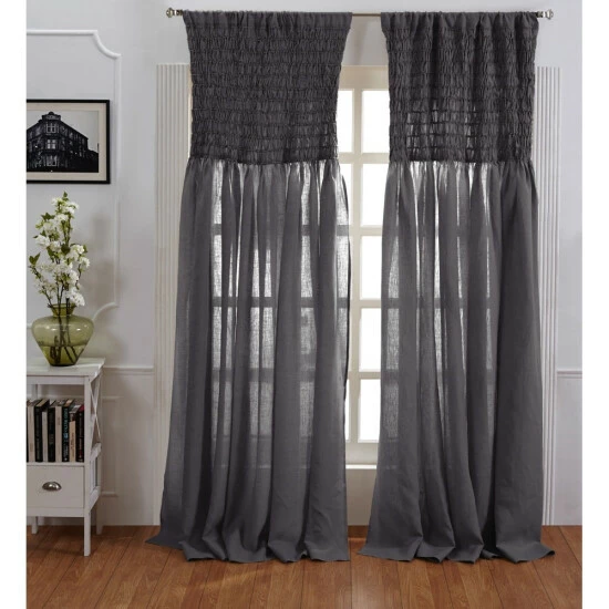 New π Cottage Home Ruthie Linen Curtain Steel Blue π 8 New π Cottage Home Ruthie Linen Curtain Steel Blue π - Image 6