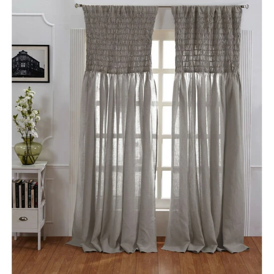 New π Cottage Home Ruthie Linen Curtain Steel Blue π 9 New π Cottage Home Ruthie Linen Curtain Steel Blue π - Image 7