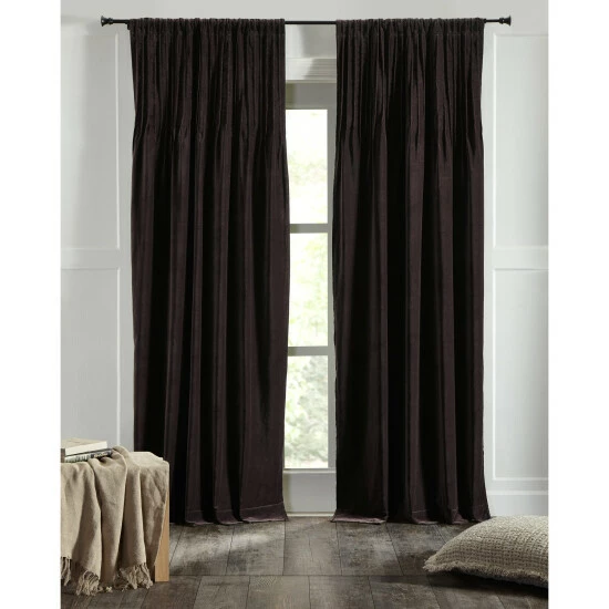 Coupon π Cottage Home Hanet Charcoal Cotton Velvet Curtain Panel π 3 Coupon π Cottage Home Hanet Charcoal Cotton Velvet Curtain Panel π