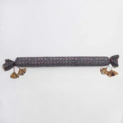 Wholesale 🔔 Cottage Home Ayala Cotton Pencil Bolster Pillow Indigo ⭐