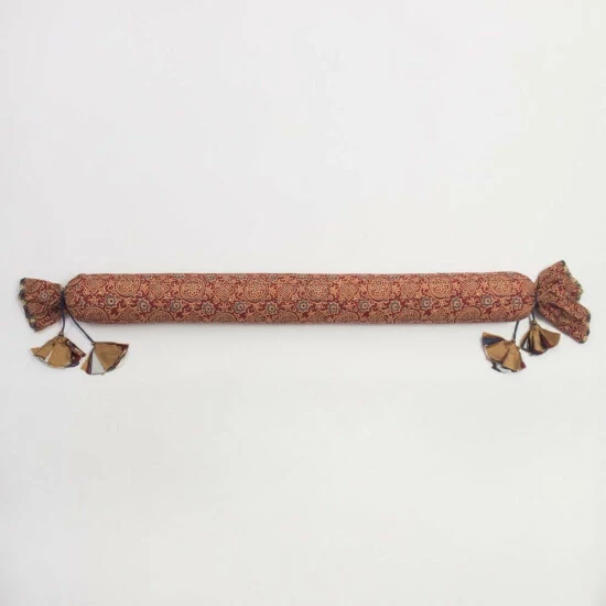 Wholesale π Cottage Home Ayala Cotton Pencil Bolster Pillow Indigo β 4 Wholesale π Cottage Home Ayala Cotton Pencil Bolster Pillow Indigo β - Image 2