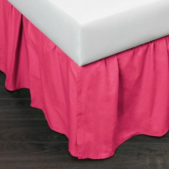 Budget π€© Cottage Home Brighton Hot Pink Cotton 24-inch Drop 3 Piece Tuck In Bed π Skirt β¨ 3 Budget π€© Cottage Home Brighton Hot Pink Cotton 24-inch Drop 3 Piece Tuck In Bed π Skirt β¨