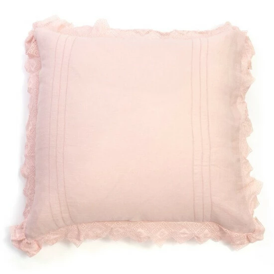 Brand new 🤩 Cottage Home Lalim Pink Lace Linen Pillow Sham ✨ 5 Brand new 🤩 Cottage Home Lalim Pink Lace Linen Pillow Sham ✨ - Image 3