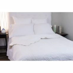 Best Pirce 🛒 Cottage Home Fiesta White Cotton Velvet Twin Quilt 🔔