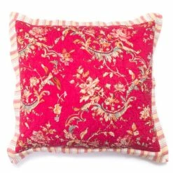 Promo 👏 Cottage Home Renee Red Floral Sham ⌛ -Cottage Home Shop unnamed file 1364