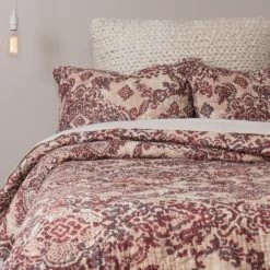 Best deal 🥰 Cottage Home Lony Currant Linen Cotton Quilt Or Pillow Sham ⌛