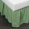 Deals 🛒 Cottage Home Green Brighton Cotton 24-inch Drop 3 Piece Tuck In Bed 👗 Skirt 🥰