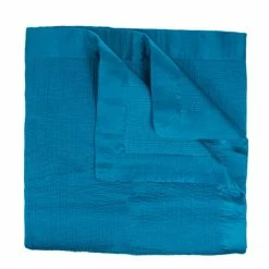 Best Pirce 💯 Cottage Home Christie Peacock Blue Viscose & Cotton Quilt Or Pillow Sham ⭐