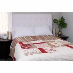 Buy 🌟 Cottage Home Ruma Rose Cotton Patchwork Quilt 👏
