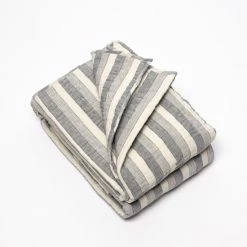 Deals 😉 Cottage Home Brekle Multicolor Cotton Linen Striped Quilt Or Pillow Sham 😍 -Cottage Home Shop unnamed file 1474