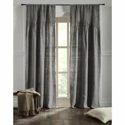 Budget 🌟 Cottage Home Rainee Linen Grey Curtain Panel 🔔