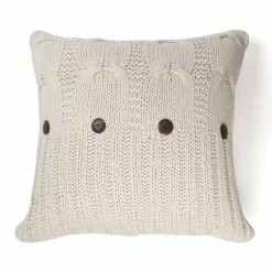 New 🥰 Cottage Home Michaela Natural Knitted Decorative Pillow 😀
