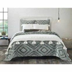 Deals 🌟 Cottage Home Kingsley Green Cotton Quilt Or Pillow Sham 😍