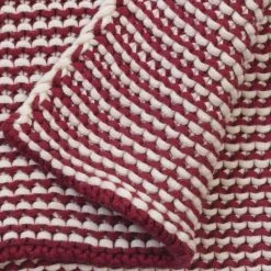 Best Sale ⭐ Cottage Home Casey Garnet Red Cotton Throw 🎁 -Cottage Home Shop unnamed file 1532