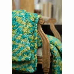 Best Pirce 🛒 Cottage Home Maddison Wool Acrylic Blend Throw Blanket Sunset 😀 -Cottage Home Shop unnamed file 1578