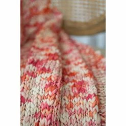 Best Pirce 🛒 Cottage Home Maddison Wool Acrylic Blend Throw Blanket Sunset 😀 -Cottage Home Shop unnamed file 1582