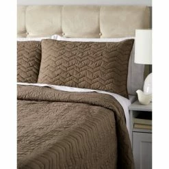 Best deal 👏 Cottage Home Chevron Taupe Cotton Quilt ⭐