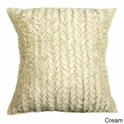Best Pirce 👍 Cottage Home Gianna Quilted 18-inch Silk Decorative Pillow Beige ✔️ -Cottage Home Shop unnamed file 1649