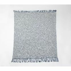 Best Sale 🌟 Cottage Home Colee Indigo Cotton Acrylic Throw 👏 -Cottage Home Shop unnamed file 1682