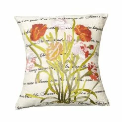 Buy 🛒 Cottage Home Poppy 18-inch Throw Pillow 🔔