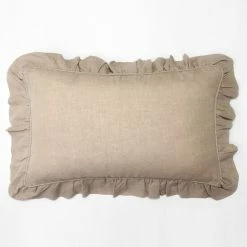 Wholesale 🔔 Cottage Home Bentley Linen Lumbar Throw Accent Pillow Pink 🛒