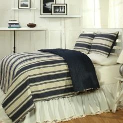 Top 10 🤩 Cottage Home Canon Blue 3-piece Quilt Set 🎁
