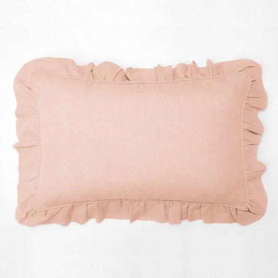 Wholesale 🔔 Cottage Home Bentley Linen Lumbar Throw Accent Pillow Pink 🛒 5 Wholesale 🔔 Cottage Home Bentley Linen Lumbar Throw Accent Pillow Pink 🛒 - Image 3