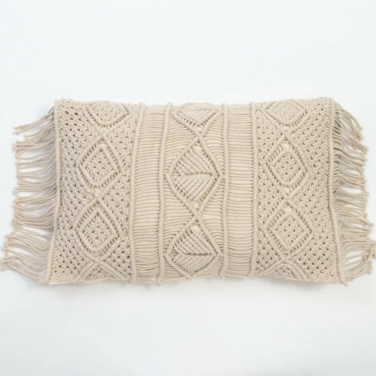 Promo ✔️ Cottage Home Calott Beige Cotton Long Bolster Pillow ✨ 3 Promo ✔️ Cottage Home Calott Beige Cotton Long Bolster Pillow ✨