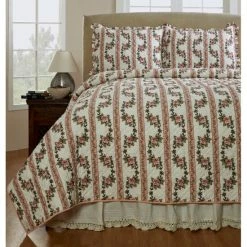 Cheapest 🔥 Cottage Home Celine Handmade 3-piece Peony Quilt Set 😉