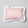 Best Pirce 🌟 Cottage Home Capree Petal Pink Linen 12 X 16 Lumbar Pillow ❤️