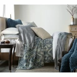 Promo 🤩 Cottage Home Lina Cotton Linen Peacock Quilt ⌛