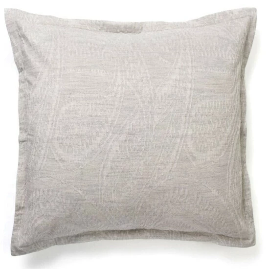Budget π Cottage Home Addy Grey Cotton Jacquard Euro Square Pillow π 3 Budget π Cottage Home Addy Grey Cotton Jacquard Euro Square Pillow π