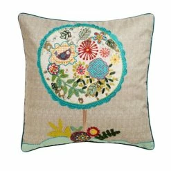 Best Sale 🛒 Cottage Home Tree Cotton 18 Inch Throw Pillow 💯