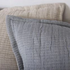 Outlet 👏 Cottage Home Reversible Dorianne Euro Cotton Sham Grey 🌟 -Cottage Home Shop unnamed file 1888