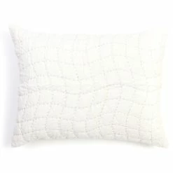 Outlet 🎁 Cottage Home Ashton White Cotton Sham Silver / White ✨ -Cottage Home Shop unnamed file 1891