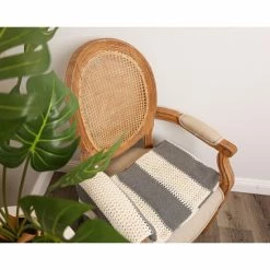 Budget 🎉 Cottage Home Helen Cotton Striped 50 X 60 Inch Throw - Natural 🥰 -Cottage Home Shop unnamed file 1936