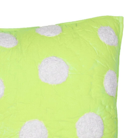 Best Pirce π Cottage Home Lime Green Dot Cotton 16 Inch Throw Pillow π 4 Best Pirce π Cottage Home Lime Green Dot Cotton 16 Inch Throw Pillow π - Image 2