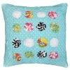 Discount 👍 Cottage Home Polka Dot Teal Cotton 16 Inch Throw Pillow ⭐ -Cottage Home Shop unnamed file 2035