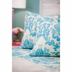 Hot Sale 💯 Cottage Home Damask Teal King Sham ❤️