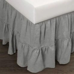 Best reviews of ⭐ Cottage Home Villarreal Linen 3 Piece Tuck In Bed 👗 Skirt 🌟