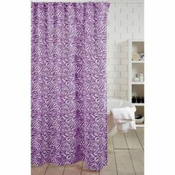 Best Pirce 🎉 Cottage Home Purple Zebra Shower Curtain 😍