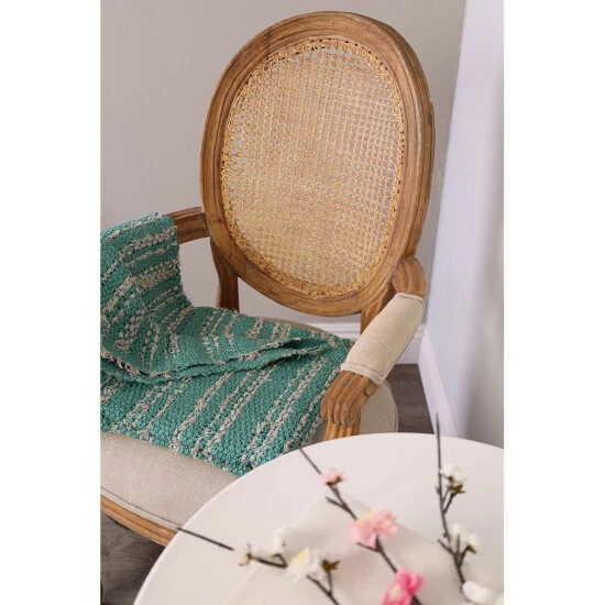 Best Sale π Cottage Home Alcal Cotton Kitted 50 X 60 Inch Throw Blanket Lemongrass π 4 Best Sale π Cottage Home Alcal Cotton Kitted 50 X 60 Inch Throw Blanket Lemongrass π - Image 2