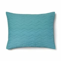 Cheap 🔥 Cottage Home Cheryl Cotton Teal Chevron Sham 👍