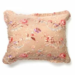 Outlet 🛒 Cottage Home Rebecca Taupe Floral Sham (insert Not Included) 🥰