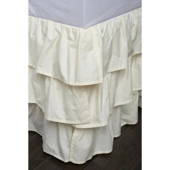 Best reviews of π Cottage Home French Ruffle Ivory Cotton 18-inch Drop 3 Piece Tuck In Bed π Skirt β¨ 4 Best reviews of π Cottage Home French Ruffle Ivory Cotton 18-inch Drop 3 Piece Tuck In Bed π Skirt β¨ - Image 2