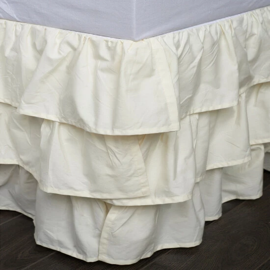 Best reviews of π Cottage Home French Ruffle Ivory Cotton 18-inch Drop 3 Piece Tuck In Bed π Skirt β¨ 5 Best reviews of π Cottage Home French Ruffle Ivory Cotton 18-inch Drop 3 Piece Tuck In Bed π Skirt β¨ - Image 3