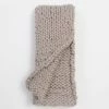 Hot Sale ✔️ Cottage Home Hannelle Acrylic Wool Blend Chunky Knit Throw Blanket Platinum Grey 🤩